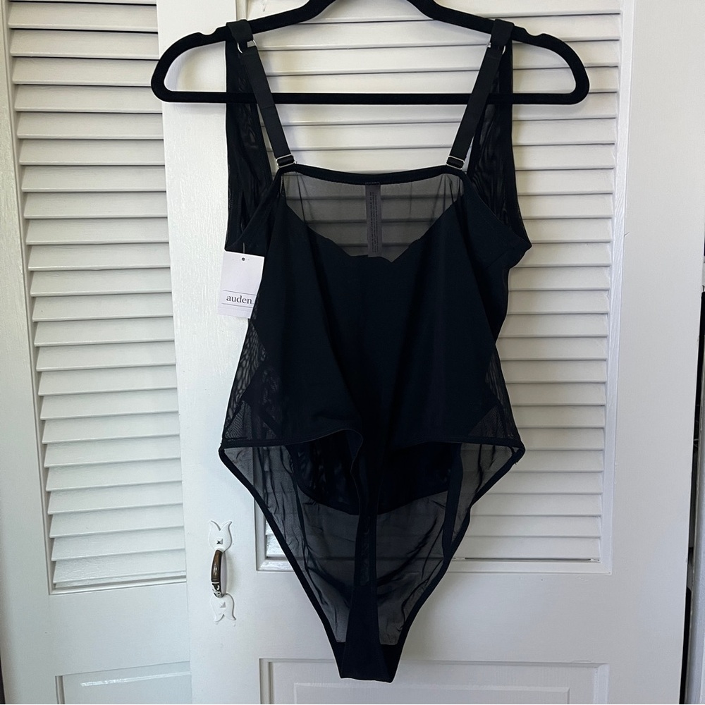 NWT Auden Black Rhinestone Lingerie Bodysuit‎ Sz 1X - Picture 4 of 10